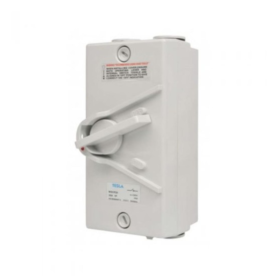 1-Pole, 20Amp IP56 Weather Proof Isolator Switch