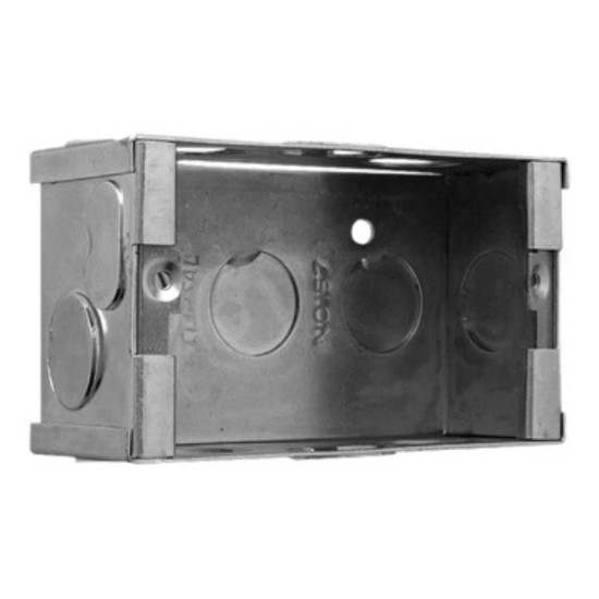 Modena/Strato Metal Wall Box, 1 Gang, Wide Type, Slide Nut