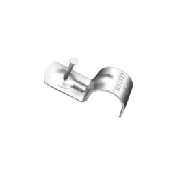 Clipsal Fixing Accessories, 20mm, Zinc Plated Half Saddle, Fixing Nail