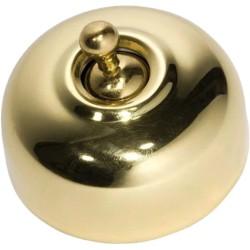 Clipsal Polished Brass Switch, Shallow, 53mm