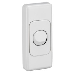 Clipsal 2000 Series Flush Switches Architrave Size, Switch 1 Gang, 250V, 10A, White Electric