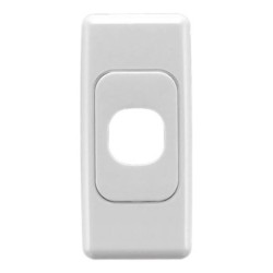 Clipsal 2000 Series Flush Surround and Grid Plate, 1 Gang, White Electric