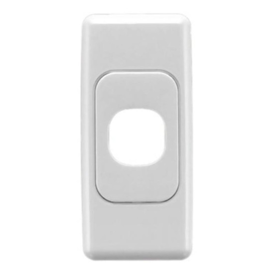 Clipsal 2000 Series Flush Surround and Grid Plate, 1 Gang, White Electric