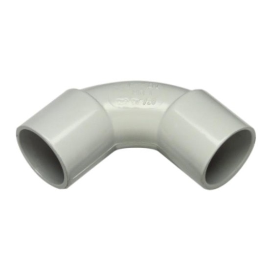 Clipsal Solid Fittings - PVC, Solid Elbows, 20mm, Grey