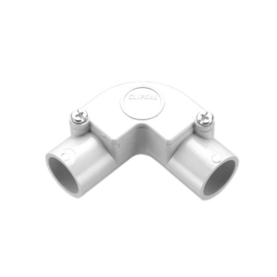 Clipsal Inspection Fittings - PVC, Inspection Elbows, 20mm, Grey