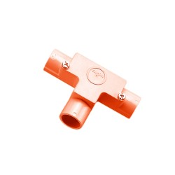 Clipsal Inspection Fittings - PVC, Inspection Tees, 20mm, Electric Orange