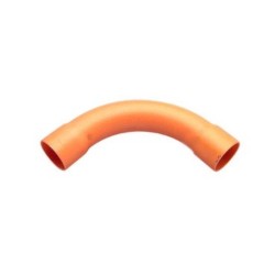 Clipsal Solid Fittings - PVC, Solid Elbows, Bends, 20mm, Electric Orange