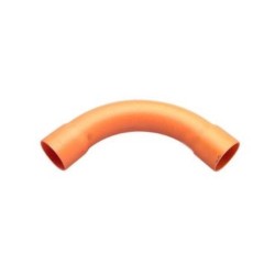 Clipsal Solid Fittings - PVC, Solid Elbows, Bends, 32mm, Electric Orange