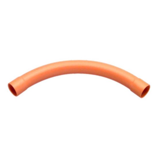 Clipsal Conduit Bend, Large Sweep, 90Deg, PVC, 25mm, Electric Orange