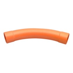 Clipsal Conduit Bend, Large Sweep, 45Deg, PVC, 40mm, Electric Orange