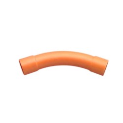 Clipsal Conduit Bend, Large Sweep, 45Deg, PVC, 63mm, Electric Orange