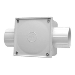 Clipsal Junction Box 50mm I.D, 2 Way Through Entry, Grey