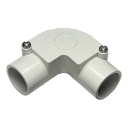 Clipsal Inspection Fittings - PVC, Inspection Elbows, 25mm Grey