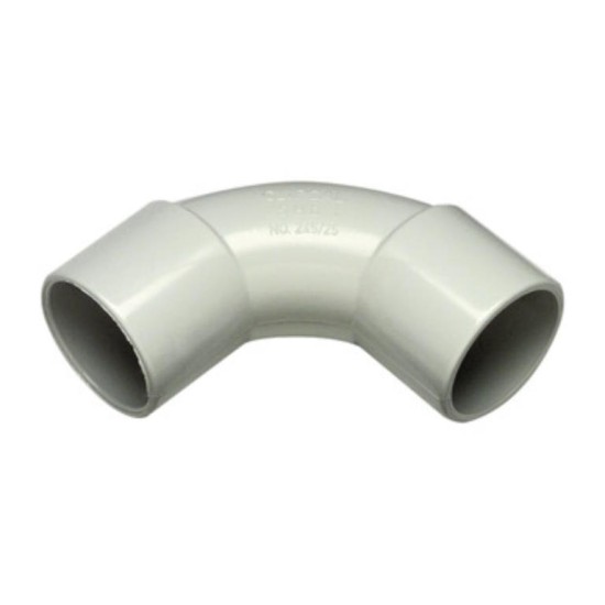 Clipsal Solid Fittings - PVC, Solid Elbows, 25mm, Grey