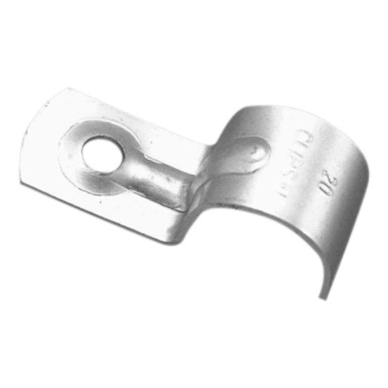 Clipsal Fixing Accessories, 25mm Zinc Plated Metal Half Saddle