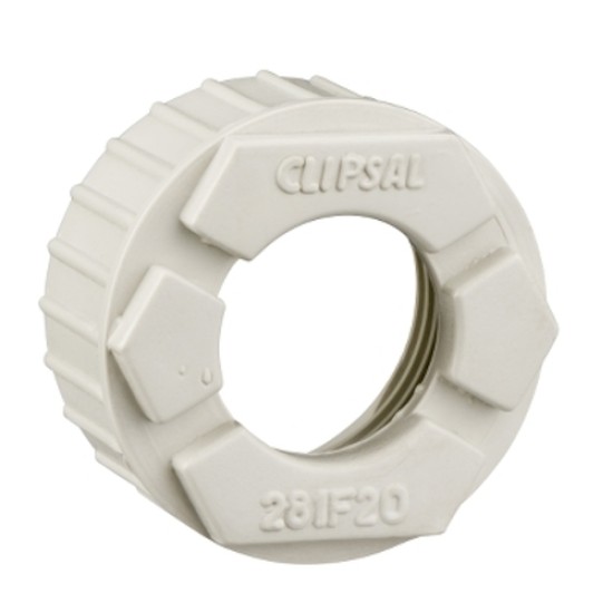 Clipsal Solid Fittings - PVC, Female Bushes, 20mm, Grey