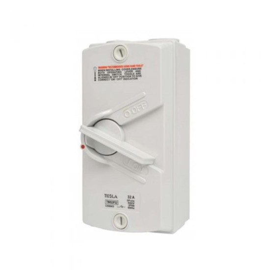 3-Pole, 32Amp IP56 Weather Proof Isolator Switch