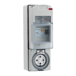 Clipsal - 56 Series Switched Socket RCD, Grey 4 PIN 10A