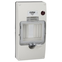 Clipsal - 56 Series Mounting Cover Kit 4 Module, with 240/415V Neon, Grey