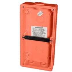 Clipsal - 56 Series, Mounting Enclosure, 2 Gang, Resistant Orange