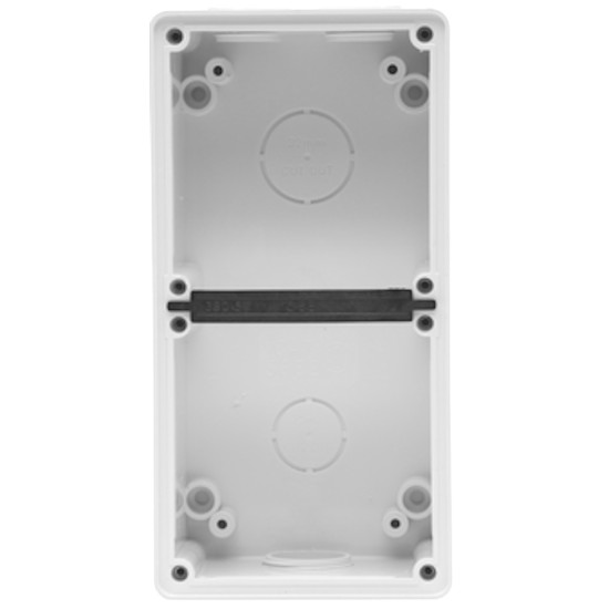 Clipsal - 56 Series, Mounting Enclosure, 2 Gang, Resistant White