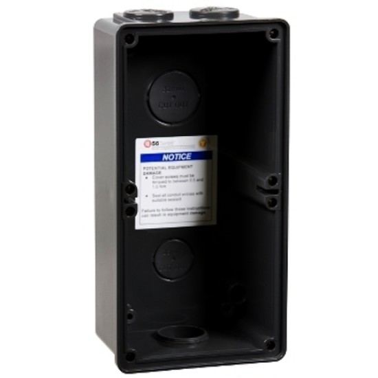 Clipsal - 56 Series, Mounting Enclosure, 2 Gang, Woolworths Grey