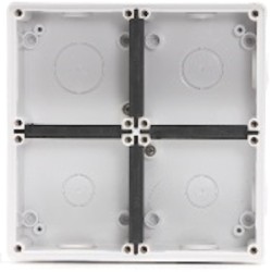 Clipsal - 56 Series, Mounting Enclosure, 4 Gang, Resistant White