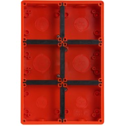 Clipsal - 56 Series, Mounting Enclosure, 6 Gang, Resistant Orange