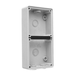 Clipsal - 56 Series, Mounting Back Box, Shallow, 2 Gang, Grey