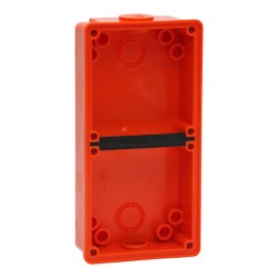 Clipsal - 56 Series, Mounting Back Box, Shallow, 2 Gang, Resistant Orange