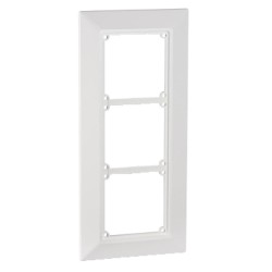 Clipsal - 56 Series Flush Surround 3 Gang, Resistant White Electric