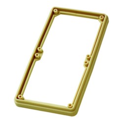 Clipsal - 56 Series High Pressure Water Gasket Single Piece, 2 Gang Cover, Cream