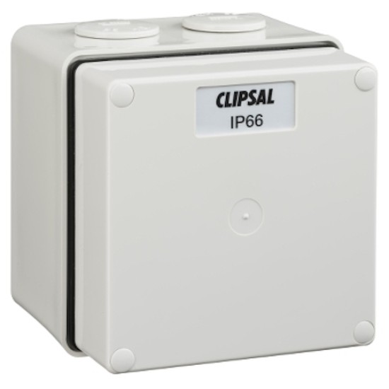 Clipsal - 56 Series, Junction Box - IP66, 1 Gang, Grey