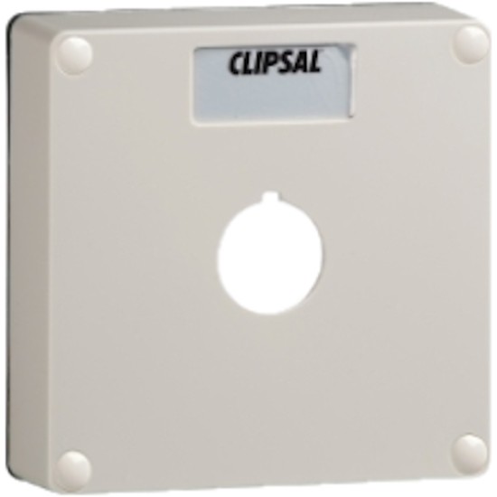 Clipsal - 56 Series, Lid, 1 Gang with 1 X 22mm Diameter Aperture, Grey