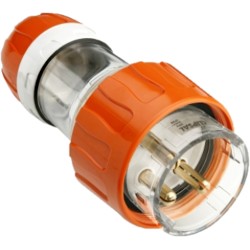 Clipsal - 56 Series,  Straight Plugs - IP66, 250V 20A - 3 Round Pins, Electric Orange