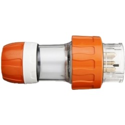 Clipsal - 56 Series,  Straight Plugs - IP66, 500V 32A - 5 Round Pins, Electric Orange