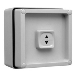 Clipsal - 56 Series Surface Switch, 1 Gang, 1 Pole, 250VAC, 10A, Intermediate Sliding, Grey