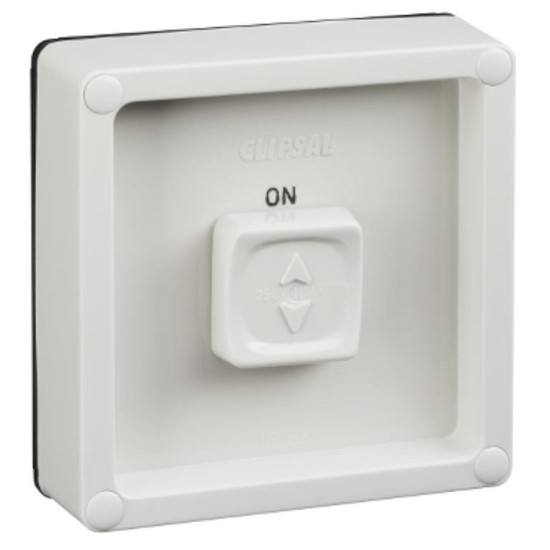 Clipsal - 56 Series Surface Switch, IP66 1 Gang Single Pole 10A Less Enclosure, Grey