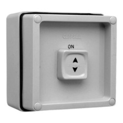 Clipsal - 56 SeriesSurface Switch, 1 Gang, 1 Pole, 250VAC, 15A, Single Sliding, Grey