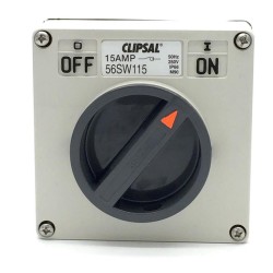 Clipsal - 56 Series, Surface Switch, IP66 1 Gang Heavy Duty 15A Less Enclosure, Grey