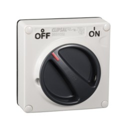 Clipsal - 56 Series Surface Switch IP66 1 Gang 3 Pole 32A Less Enclosure Resistant White Electric