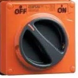 Clipsal - 56 Series Surface Switch IP66 1 Gang 4 Pole 20A Less Enclosure Resistant Orange