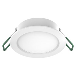 Dimmable 8 watt LED downlight with selectable CCT, IP44