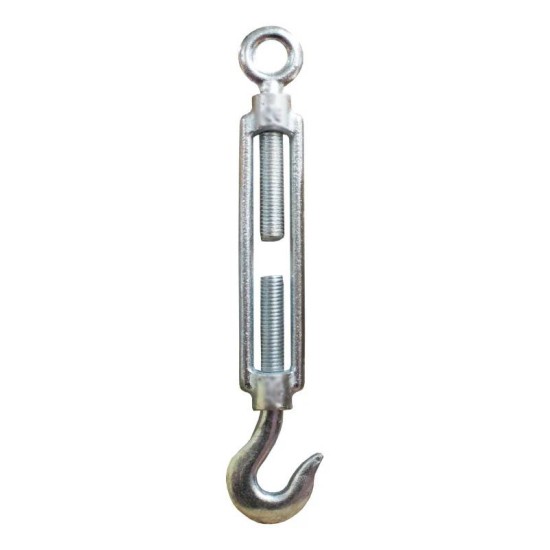 8mm Turnbuckle Hook & Eye Galvanised