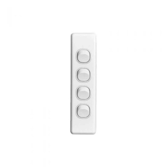 Architrave Four Gang Switch Tesla