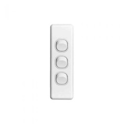 Architrave Three Gang Switch Tesla