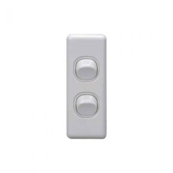 Architrave Two Gang Switch Tesla