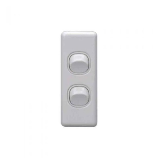 Architrave Two Gang Switch Tesla