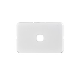 Bevelled Edge 1-Gang Cover Plate WHITE