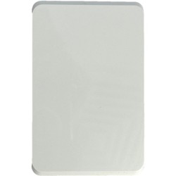 Bevelled Blank Plate Cover WHITE